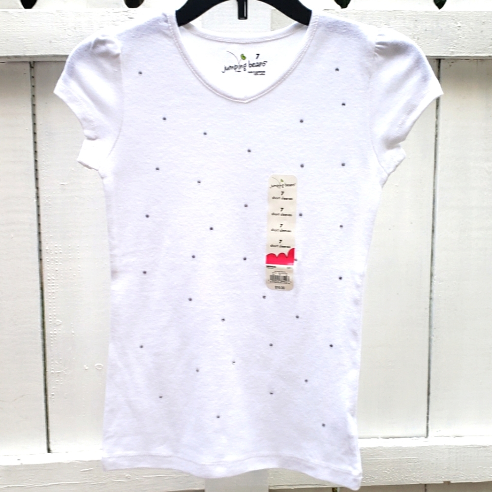 Girls White Tee